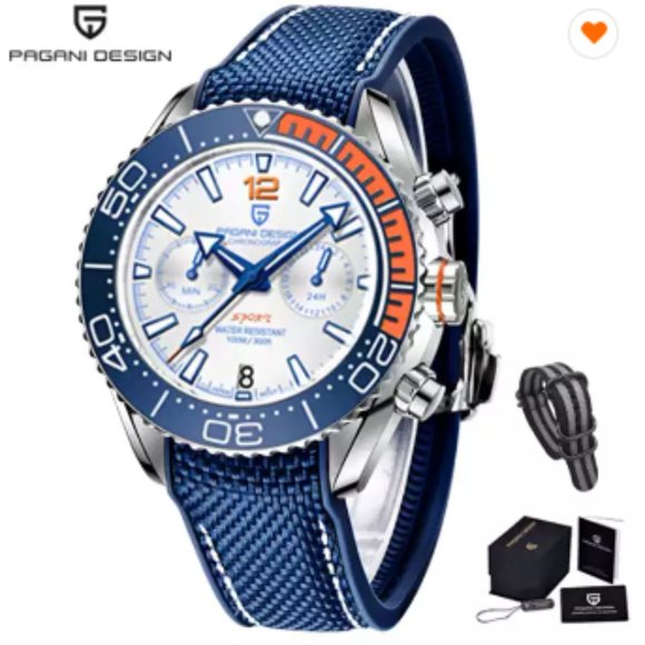 PAGANI DESIGN PD 1711 Luxury Automatic Chronograph Watch for Men Top Brand Men's - Picture 7 of 9